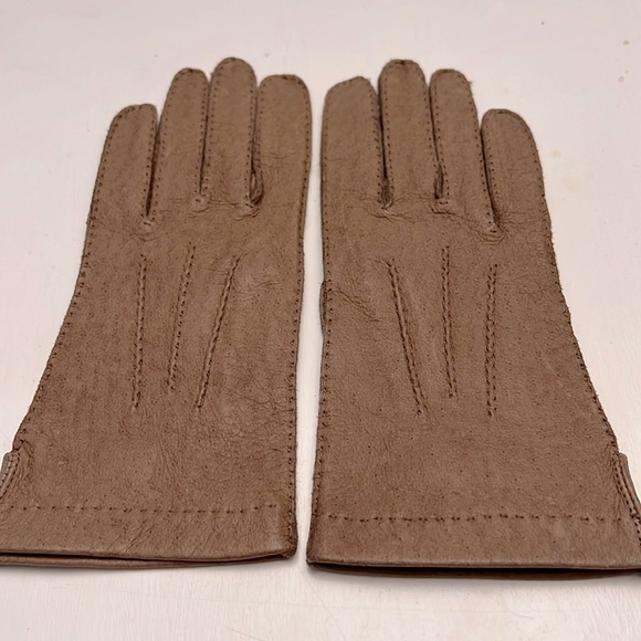 Shalimar Hand stitched Pig Skin Leather Women’s Gloves Size 7 NOS - Picture 7 of 7